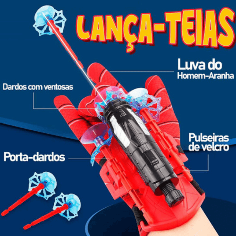 Kit 2 Lança-Teias do Homem-Aranha | Aventura em Dobro Para o Seu Pequeno Herói! Receba De 3 a 5 Dias Úteis!