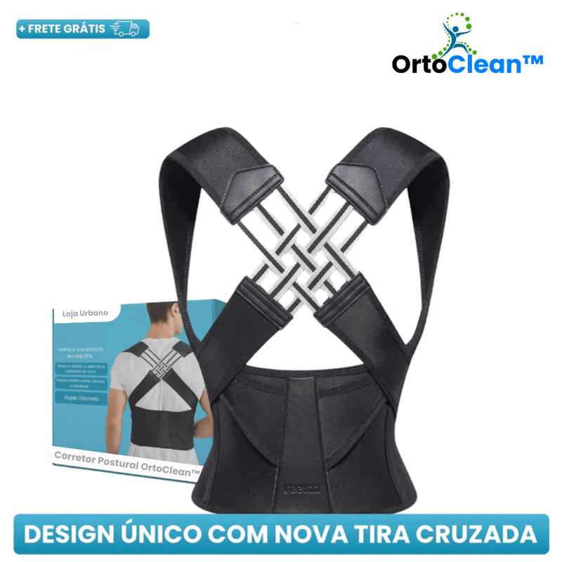 Correto Postural OrtoClean™ Unissex - Único Com Microajustes Dinâmicos  - Bônus Exclusivo APENAS HOJE!