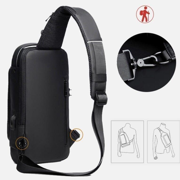 Mochila Anti-Furto com Senha USB Slim Bag - Loja Urbano