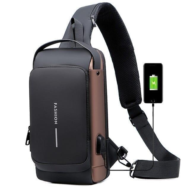 Mochila Anti-Furto com Senha USB Slim Bag - Loja Urbano