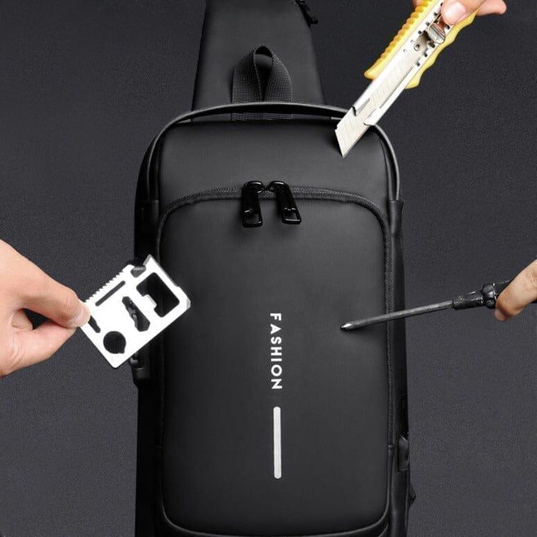 Mochila Anti-Furto com Senha USB Slim Bag - Loja Urbano